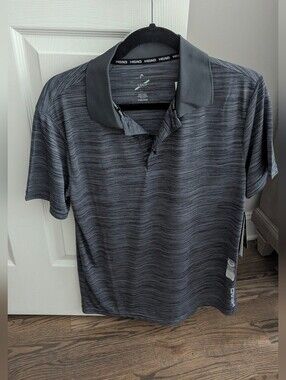 NWT HEAD Men’s Performance Polo Shirt S - Dark Grey Pickleball Golf Tennis Top